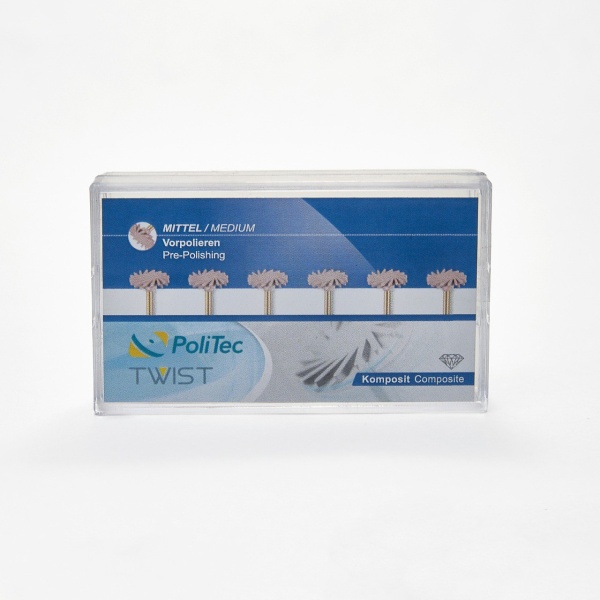 Полир EVE Politec  Twist медиум розовый набор 6 шт. Полир EVE Politec  Twist медиум розовый набор 6 шт.